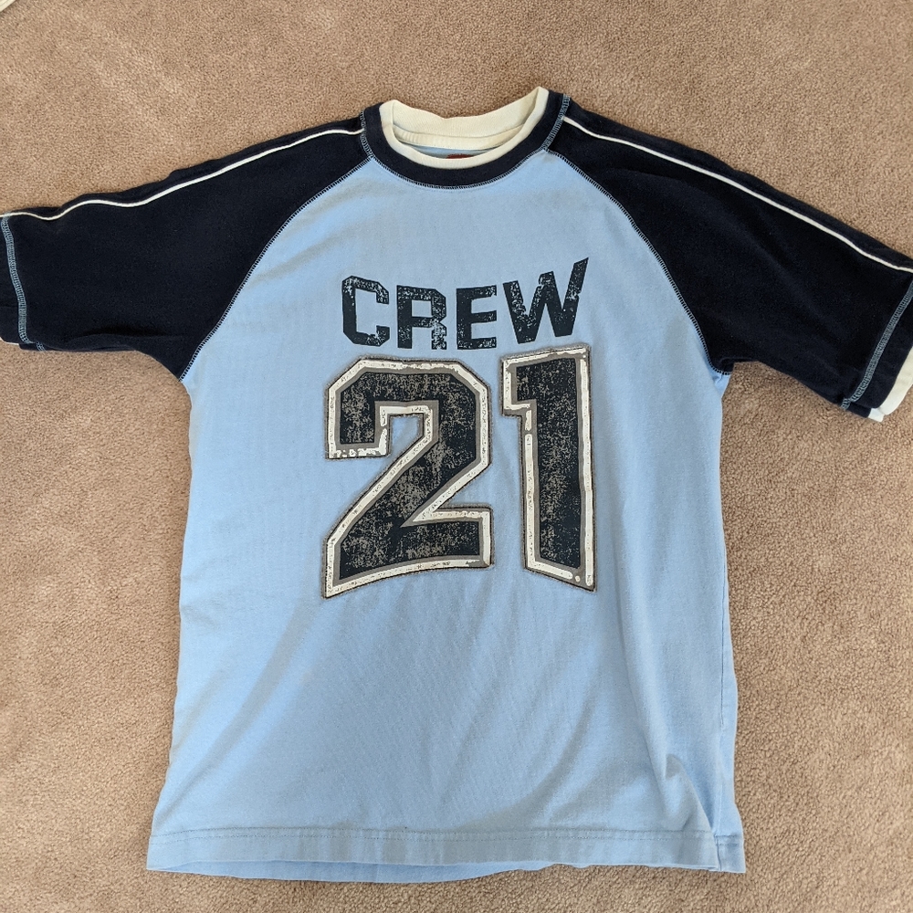 Vintage style boys Tshirt XL In Navy/Blue
